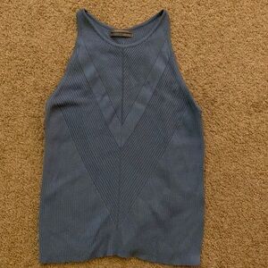 S anthropologie sweater tank, blue